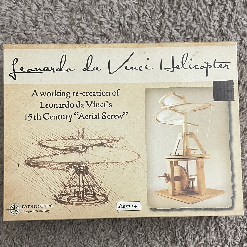 Leonardo da Vinci Aerial Screw Puzzle